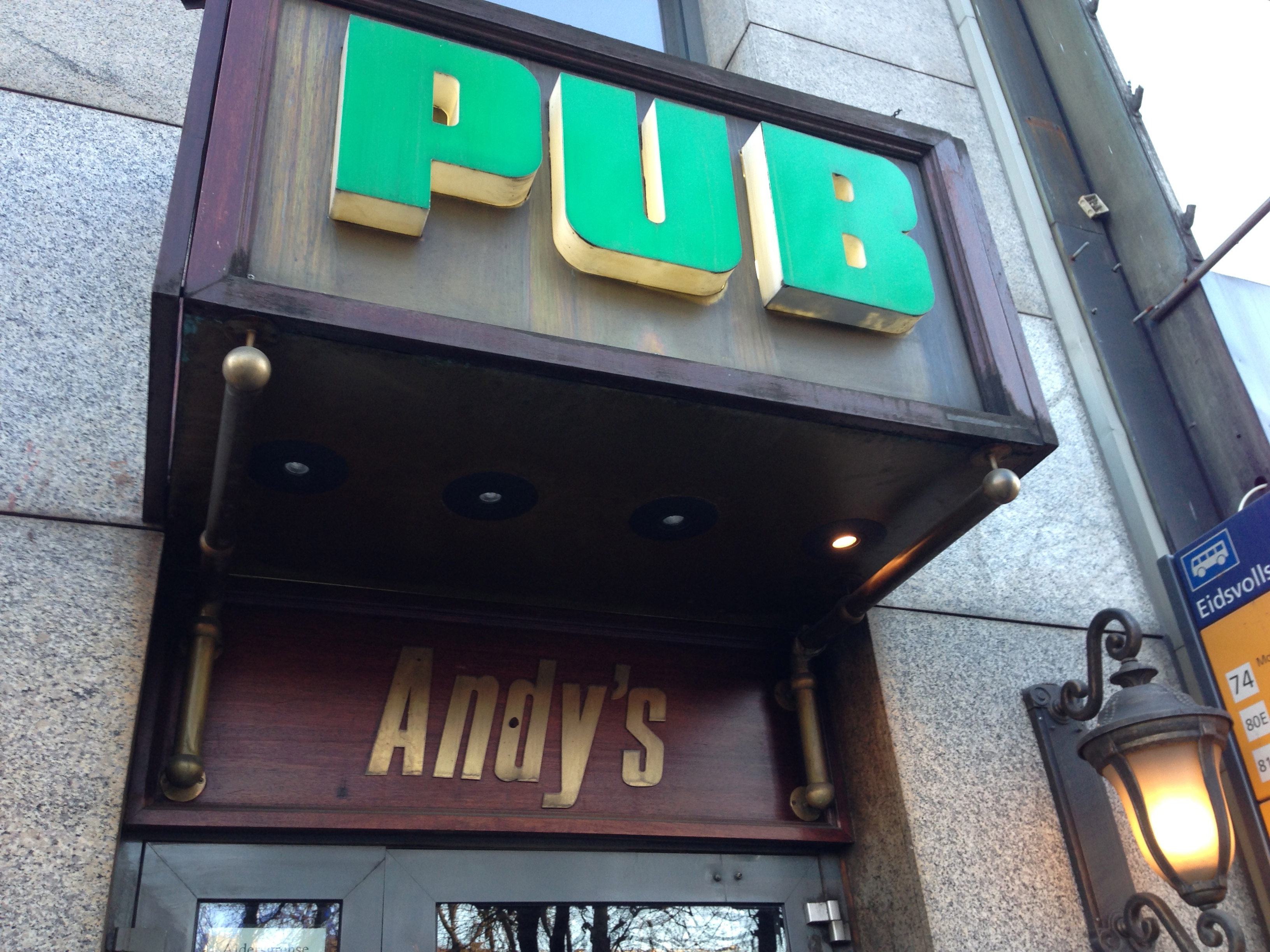 Oslo named a pub after me!