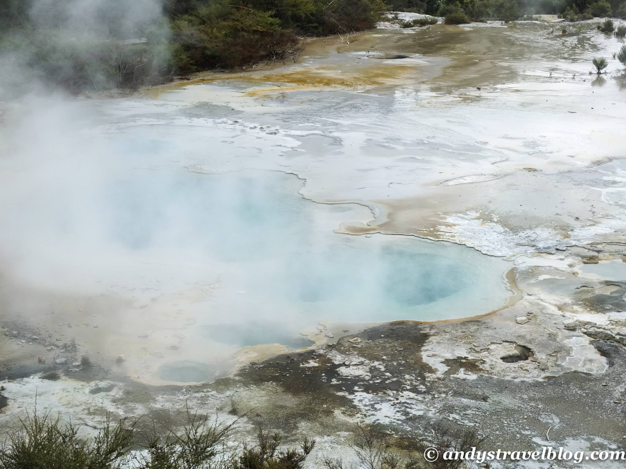 Geothermal pools.  Swimming not recommended.