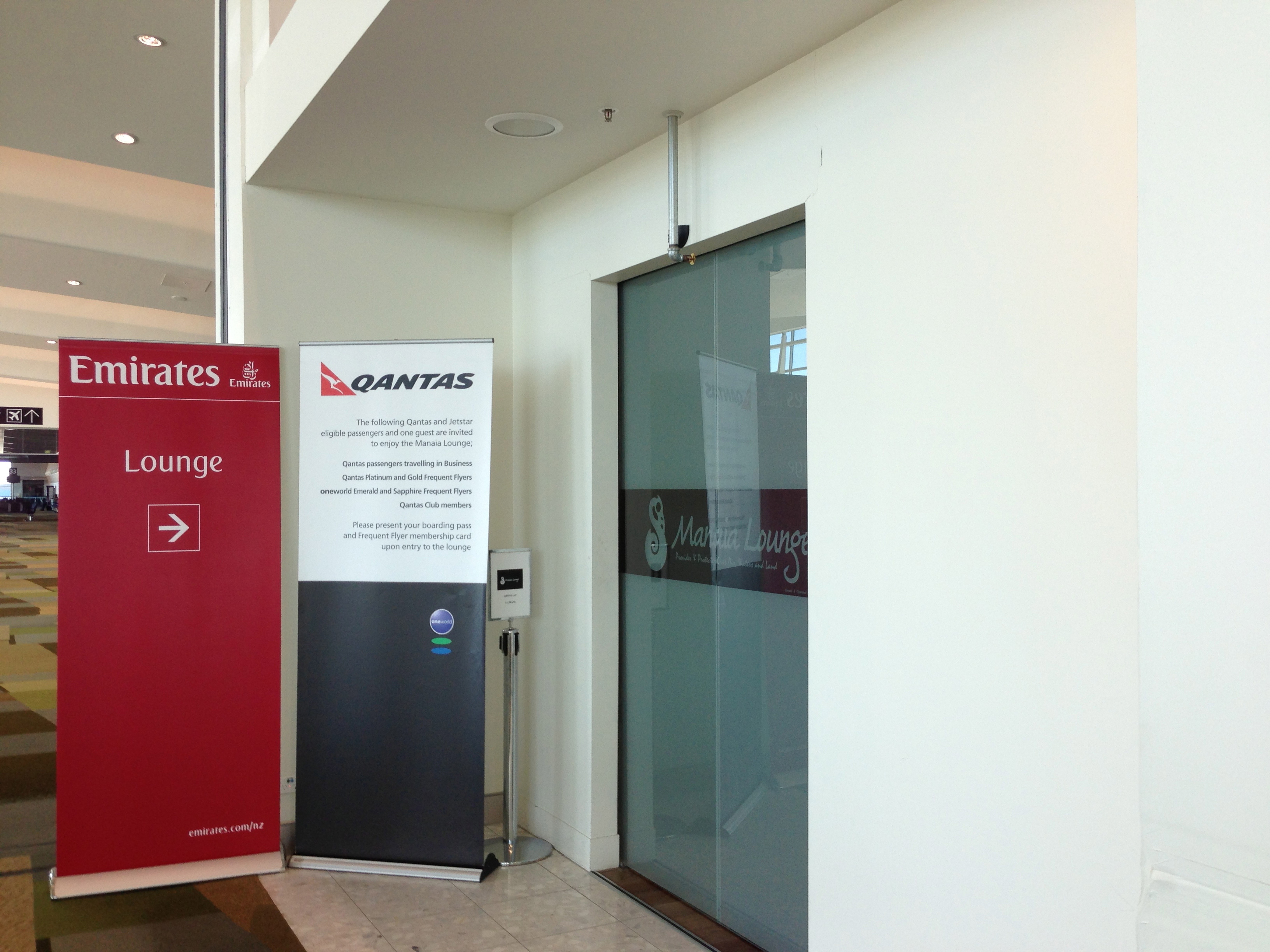The entrance to the Manaia Lounge