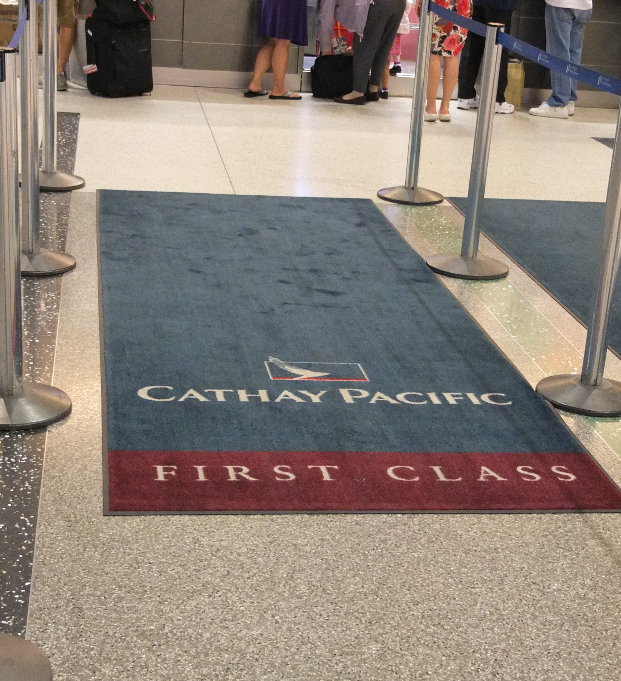 a carpet with a name on it