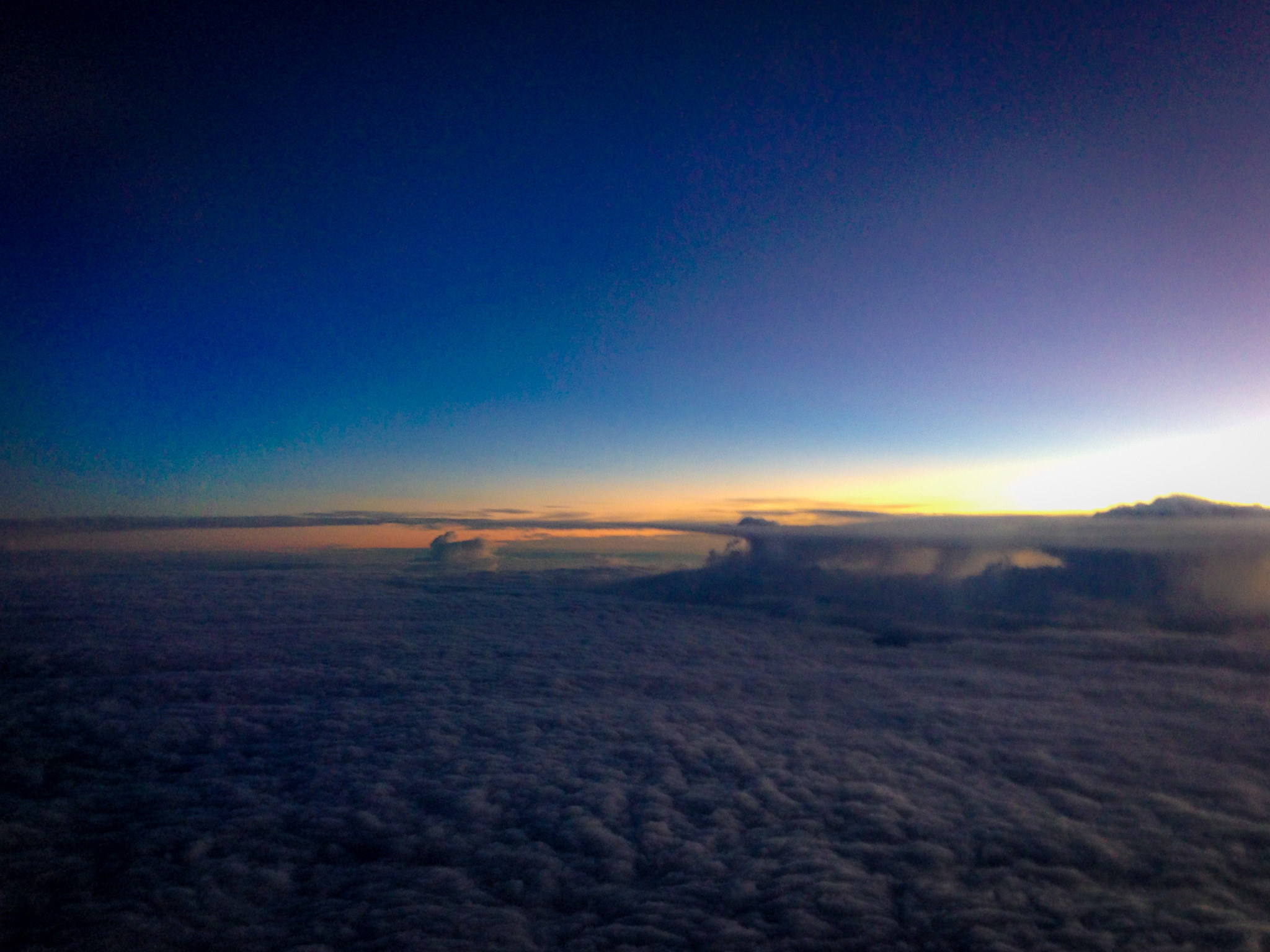 Sunrise on our flight