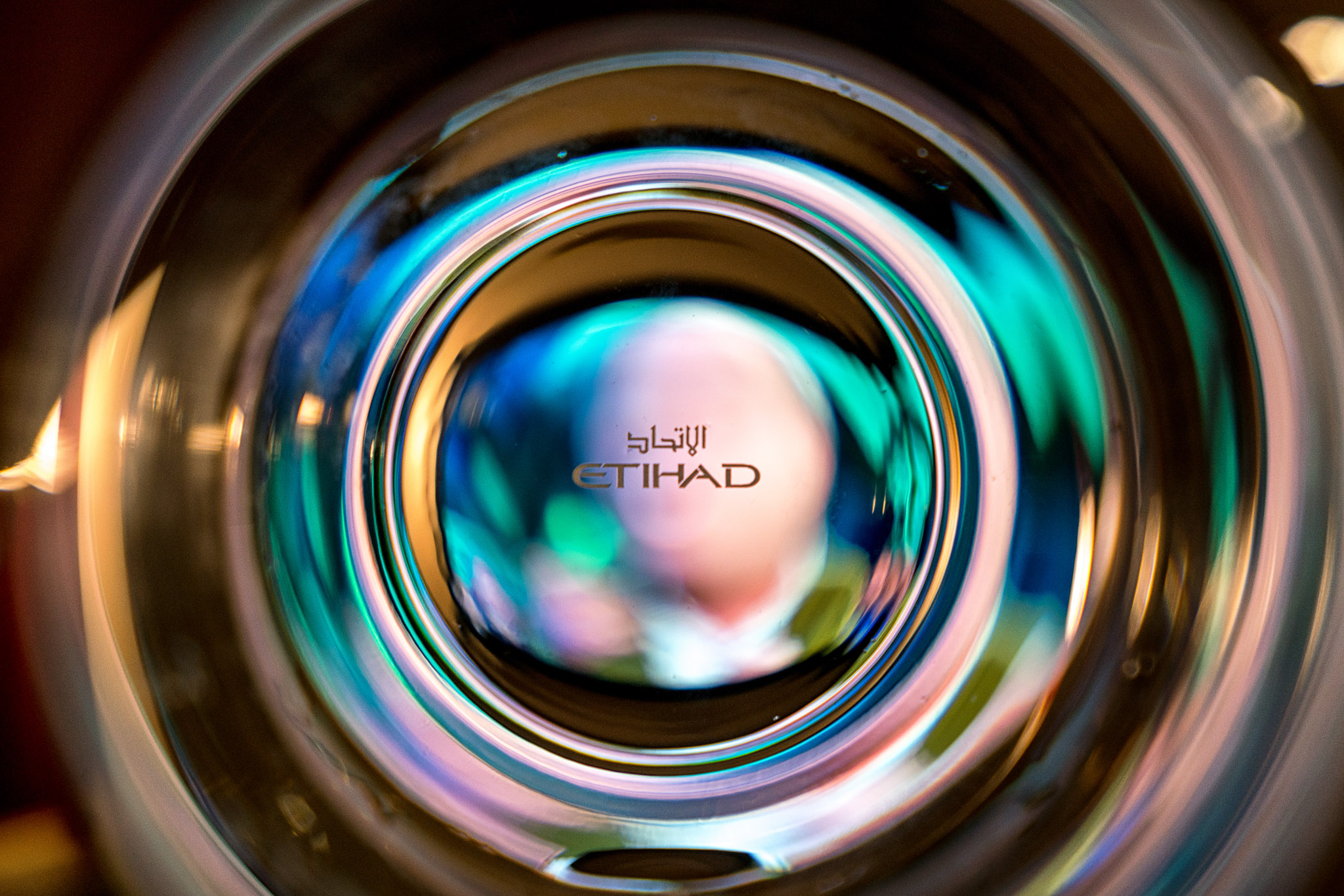 a close up of a lens