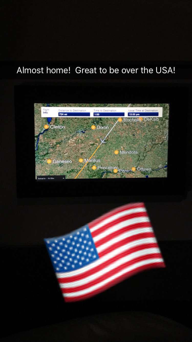 a screen with a map and a flag