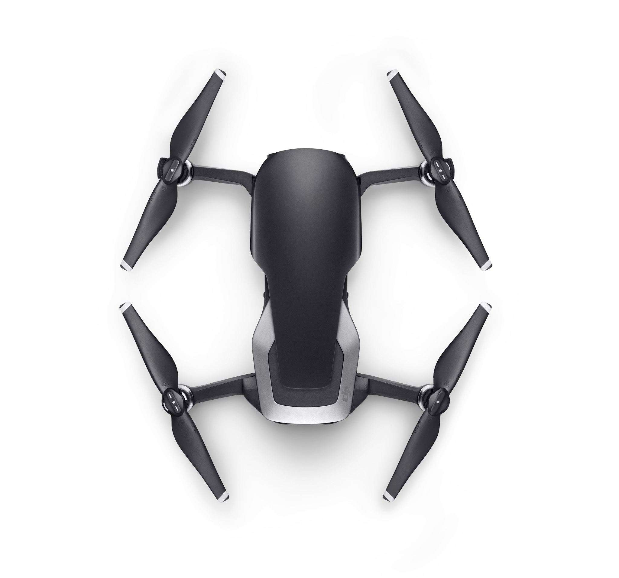 a drone with propellers on a white background