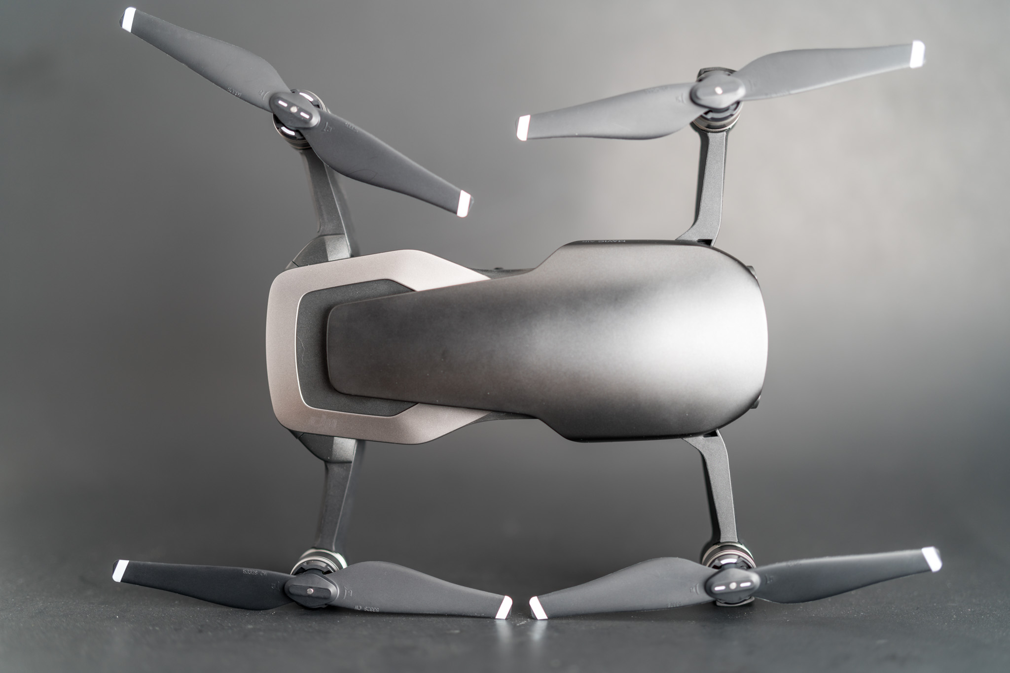 a small drone with propellers