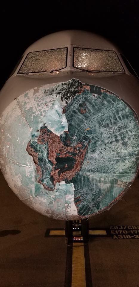 a globe with a cracked surface
